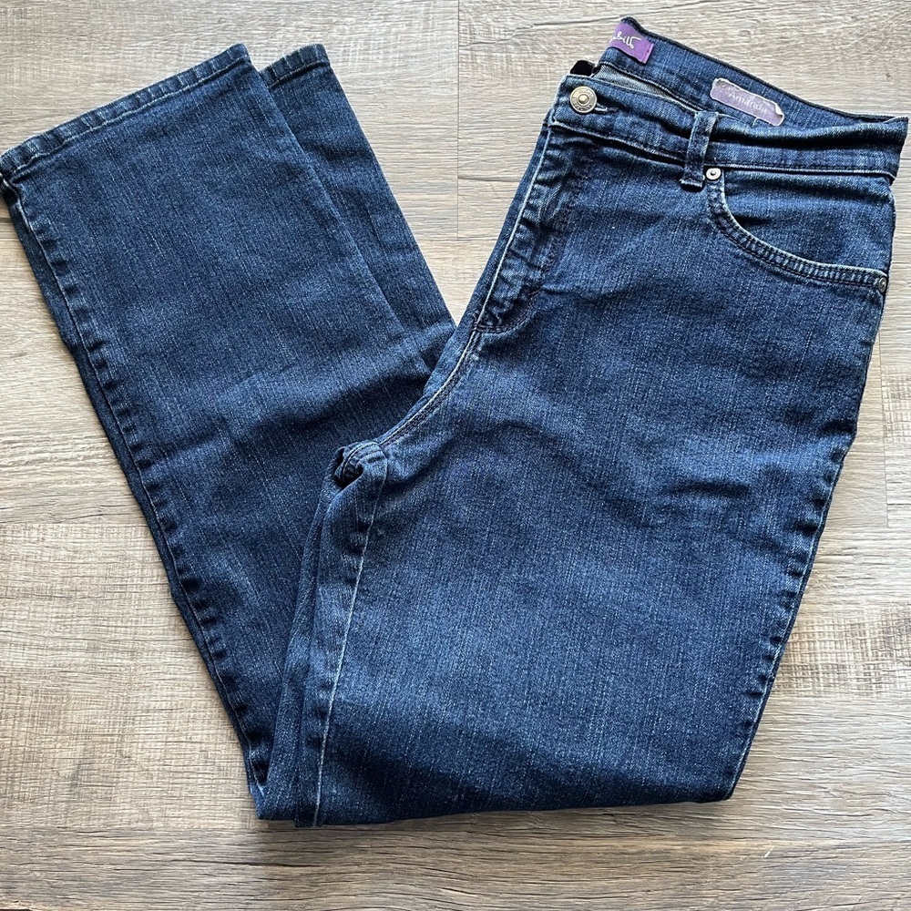 Gloria Vanderbilt Amanda Jeans Original Slimming Jeans Stretch Missy Sz 12 Short - Picture 2 of 11